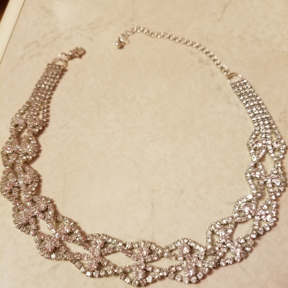 Rhinestone choker
